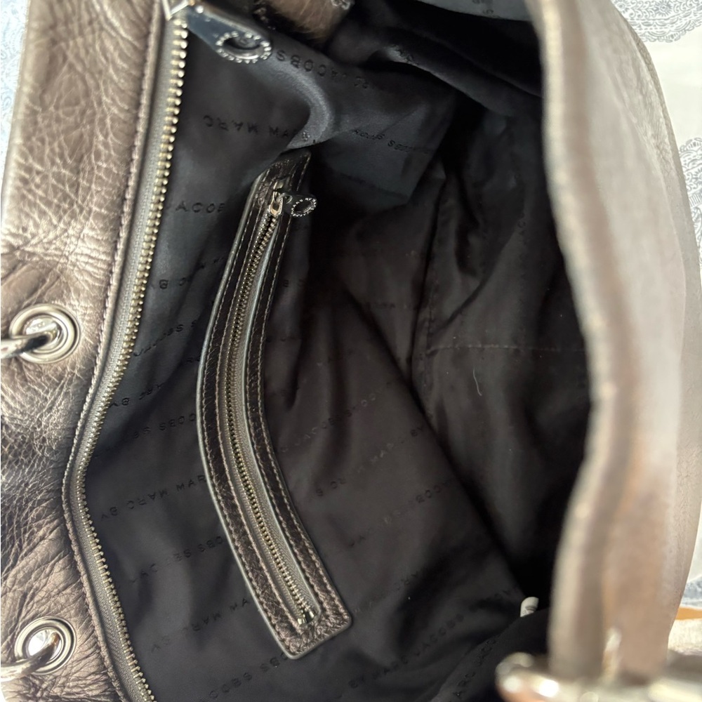 Marc Jacobs Metallic Leather Tote Bag - Picture 15 of 16